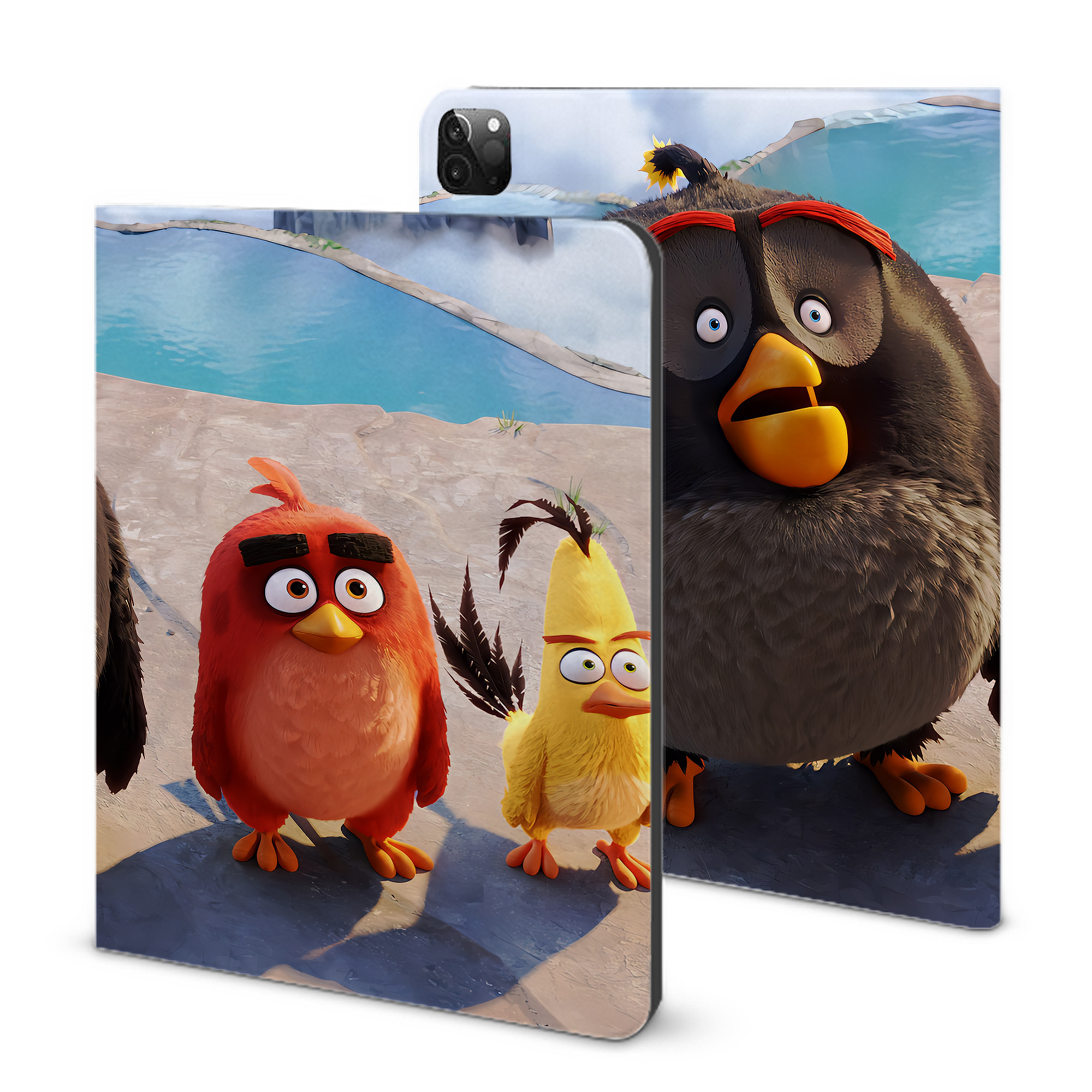 （画像用） Angry Birds アングリーバード IPadケース ペンホルダー付き ブックスタイルデザイン